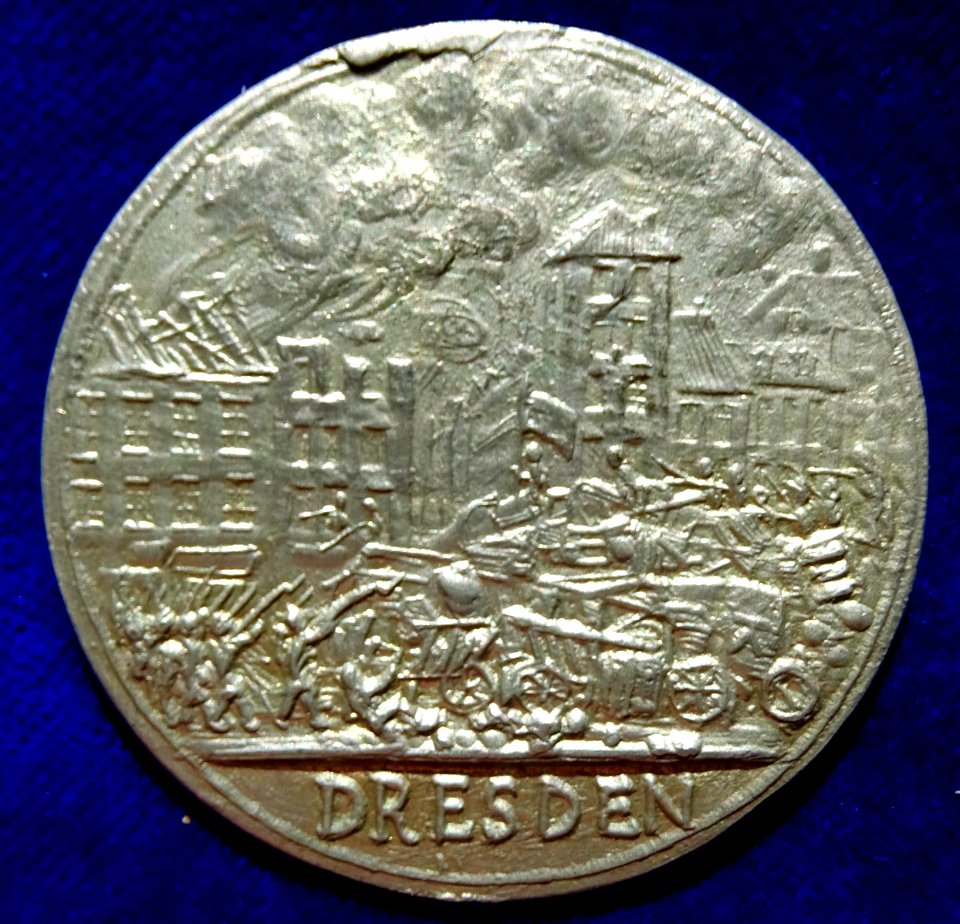 Revolutionary War Medal of the May Uprising in Dresden, Kingdom of Saxony, 1849, obverse