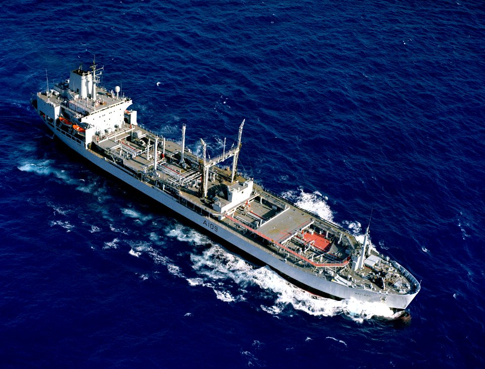 RFA Bayleaf (A109) underway in 1983