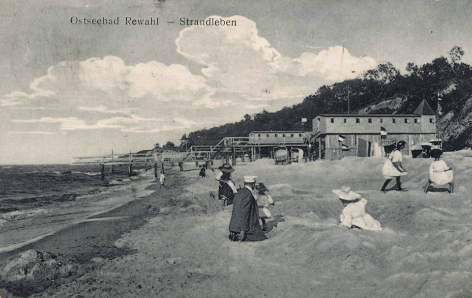 Rewahl, Ostseebad, Pommern - Strandleben (Zeno Ansichtskarten)