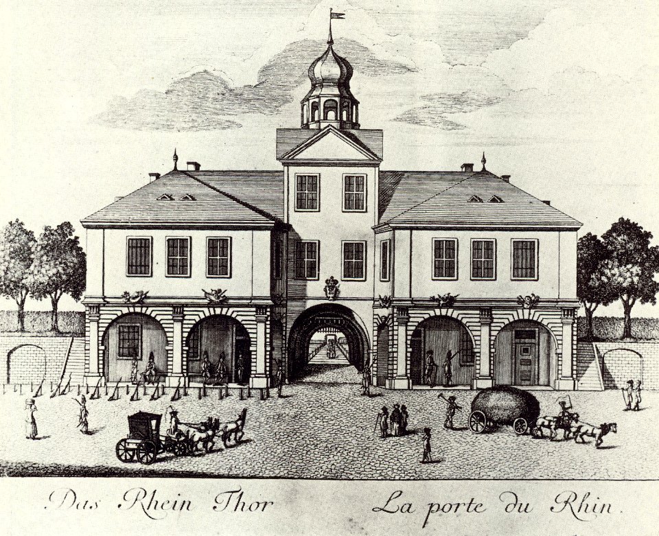 Rheintor Mannheim von Gebr Klauber 1782