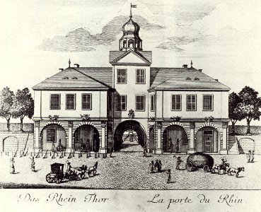 Rheintor Mannheim von Gebr Klauber 1782