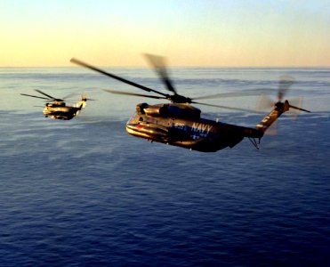 RH-53Ds of HM-16 in flight April 1980