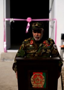 Ribbon cutting at academy in Kabul 110209-N-HN353-081