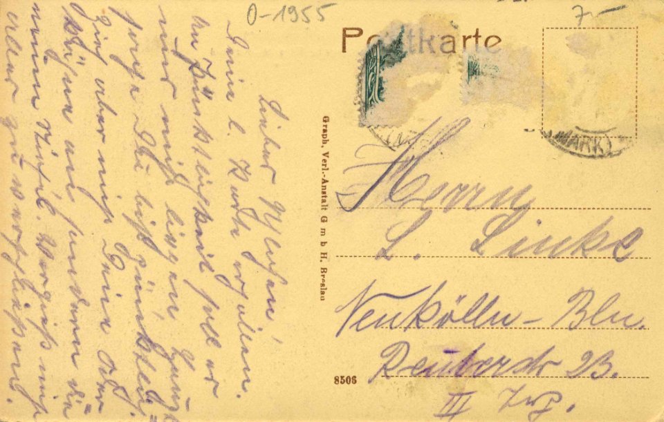 Rheinsberg (Mark), Brandenburg - Kronprinz-Friedrich-Denkmal (back) (Zeno Ansichtskarten)