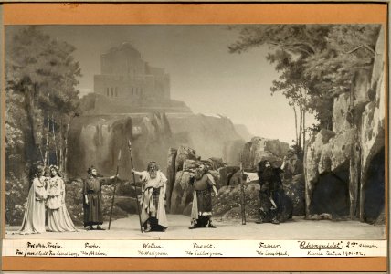 Rhenguldet, Kungliga teatern 1901. Föreställningsbild - SMV - H13 017