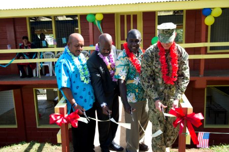 Ribbon cutting ceremony in Solomon Islands 150724-N-MK341-034