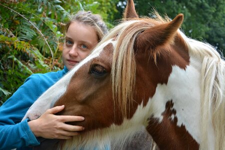 Hug tenderness complicity domestic animal