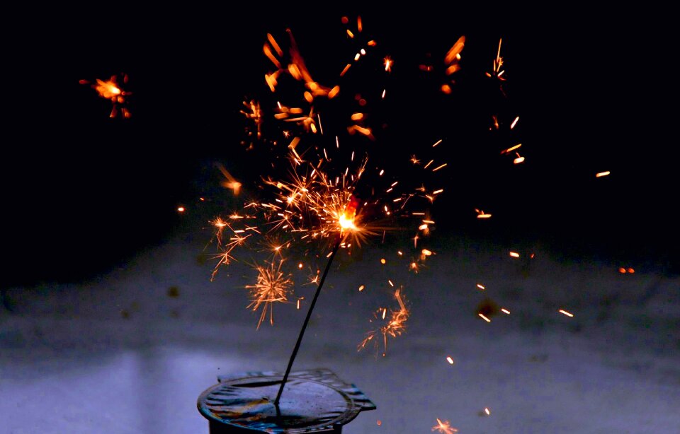 Radio sparkler fire