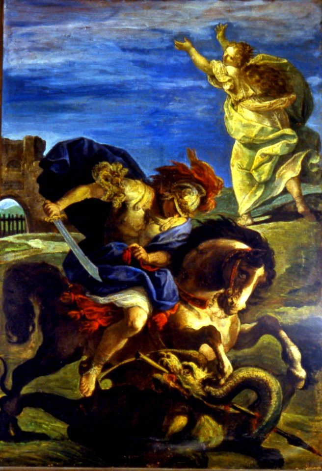 Ricci S. sec. XVII-XVIII, San Giorgio e il drago, Pavia