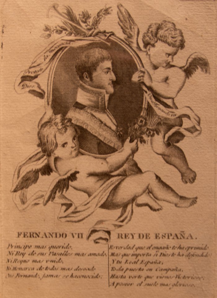 Retrato de Fernando VII en el Palacio de Cervelló