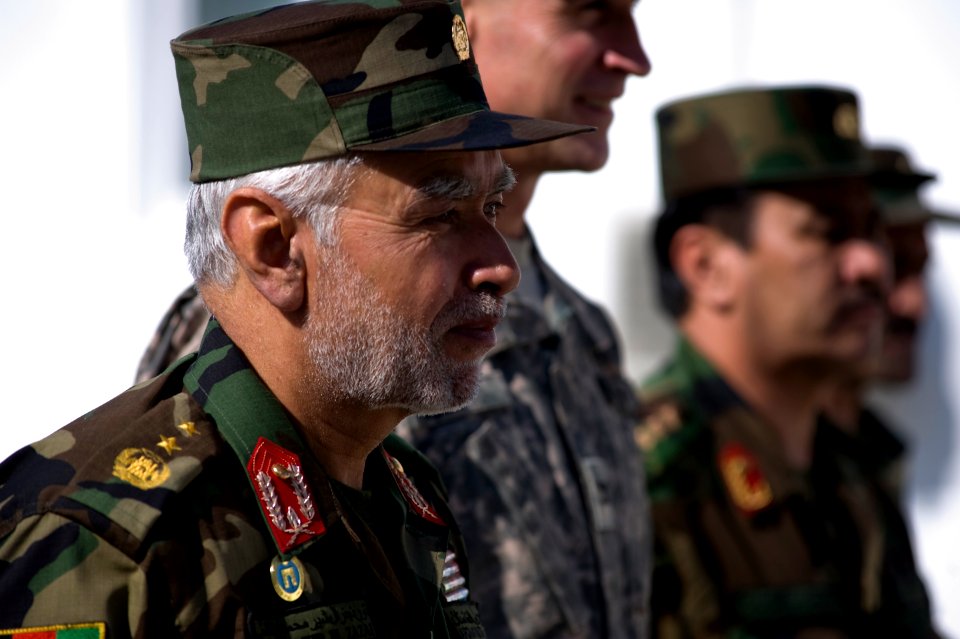 Ribbon cutting at academy in Kabul 110209-N-HN353-042