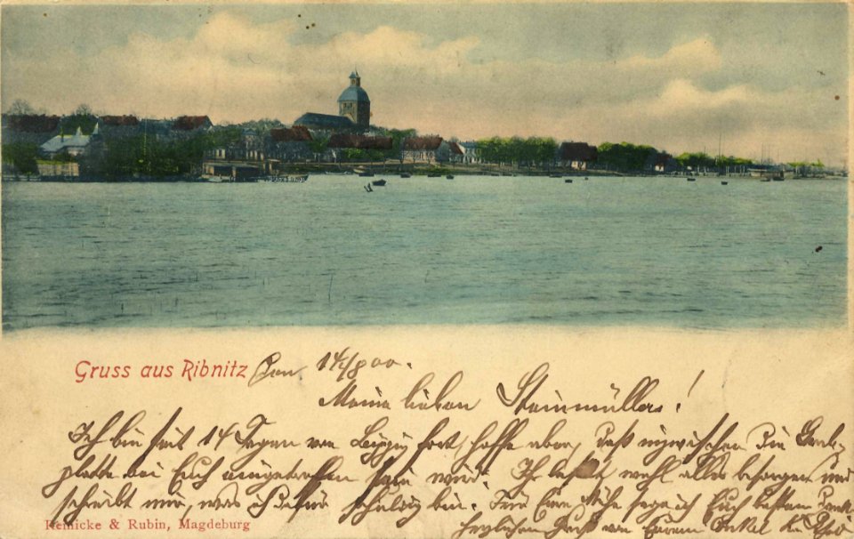 Ribnitz-Damgarten, Mecklenburg-Vorpommern - Stadtansicht (Zeno Ansichtskarten)