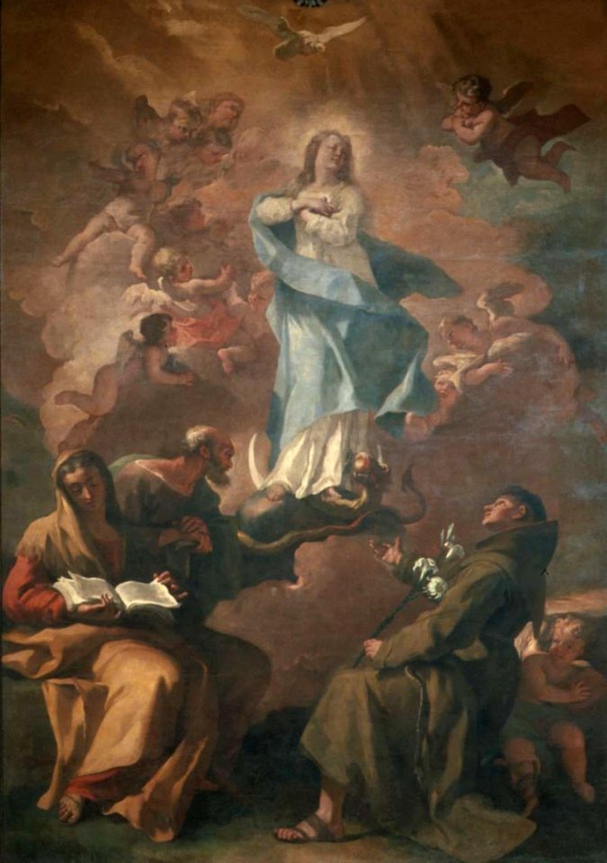 Ricci S. sec. XVII, Madonna Immacolata e santi, Bergamo