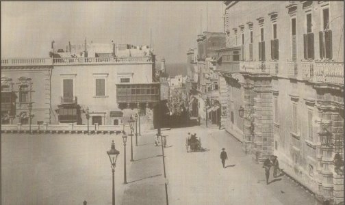Richard Ellis, Piazza San Giorgio, Valletta, 1910