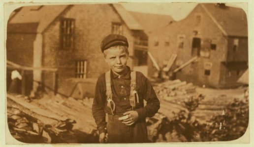 Richard Mills, 8 years old, showing a severely cut finger. Is a cutter in Eastport, Me., canneries. LOC nclc.00929