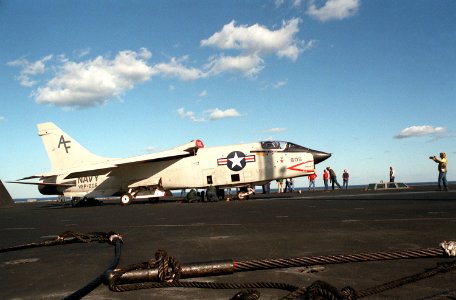 RF-8G Crusader VFP-206 USS Eisenhower 1985
