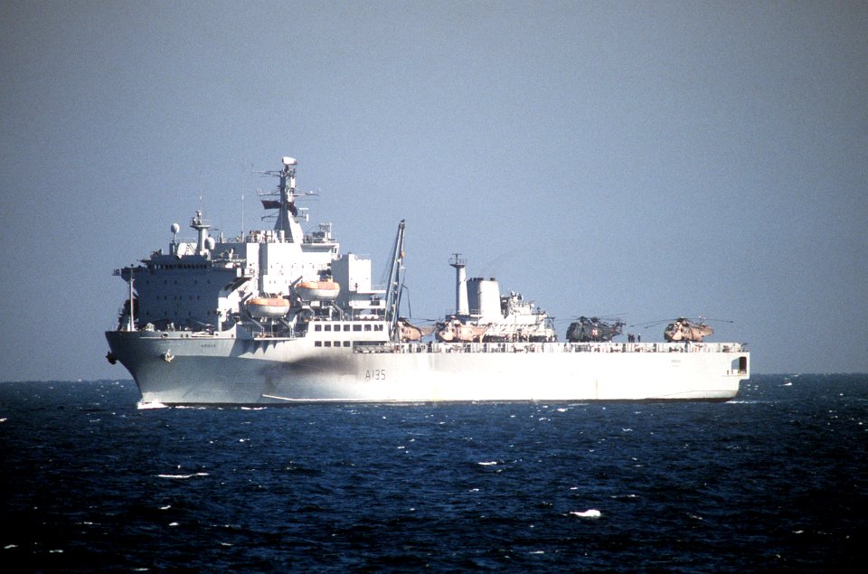 RFA Argus (A135) underway in the Persian Gulf 1991