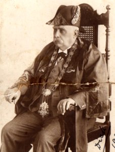 Richard Rushall in mayoral regalia