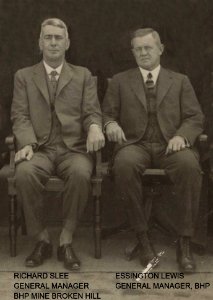 Richard Slee & Essington Lewis, 1926