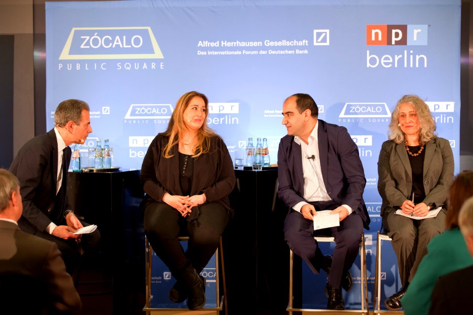 Richard Stengel, İdil Baydar, Özcan Mutlu, and Audrey Singer, 2016