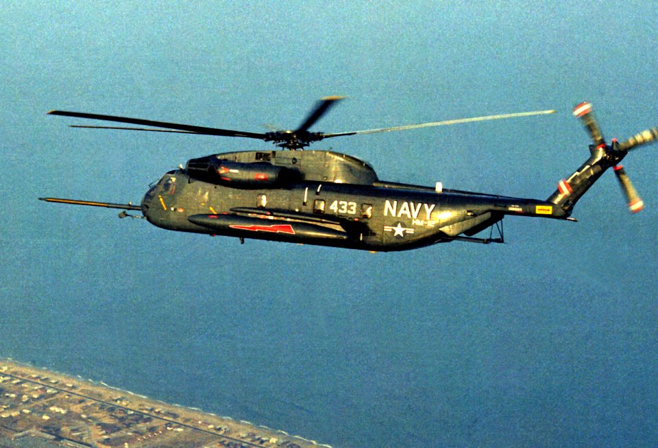 RH-53D HM-12 in flight near Cape Hatteras 1982