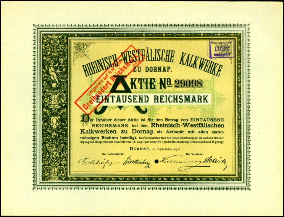 Rheinisch-Westfälische Kalkwerke 1921