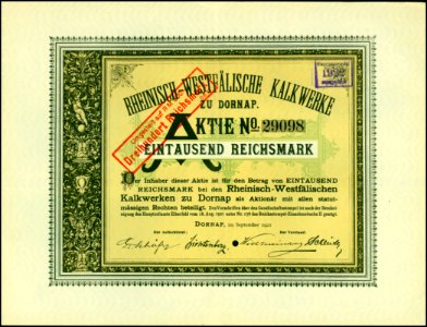 Rheinisch-Westfälische Kalkwerke 1921