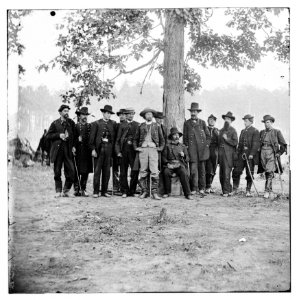 Richmond, Virginia (vicinity). Gen. John H. Martindale & staff in the field near Richmond LOC cwpb.03588