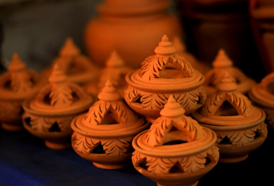 Ancient pottery thailand art