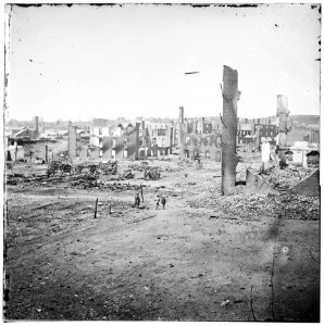 Richmond, Virginia. Ruins in the State Arsenal yard and the burned district LOC cwpb.02689