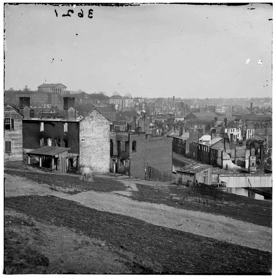 Richmond, Virginia. View of burnt district from Gamble's Hill LOC cwpb.03375