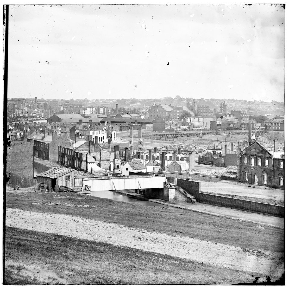 Richmond, Virginia. View of the city from Gambles Hill LOC cwpb.02694