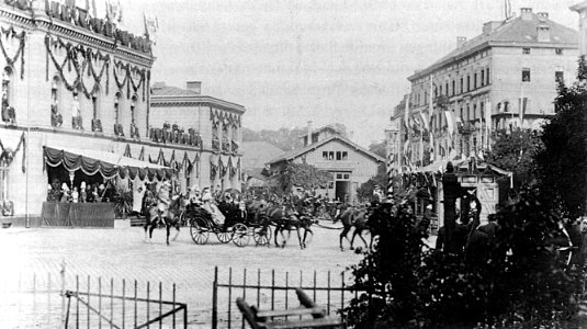 Rheinbahnhof Kaiser Wilhelm II Koblenz 1893