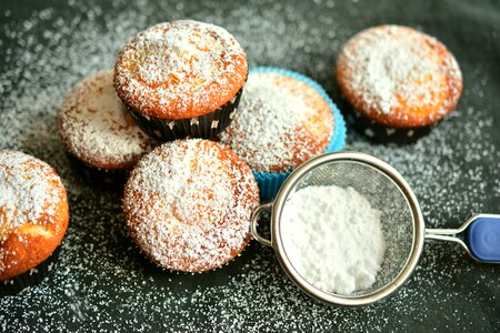 Pastries small cakes cupcakes photo