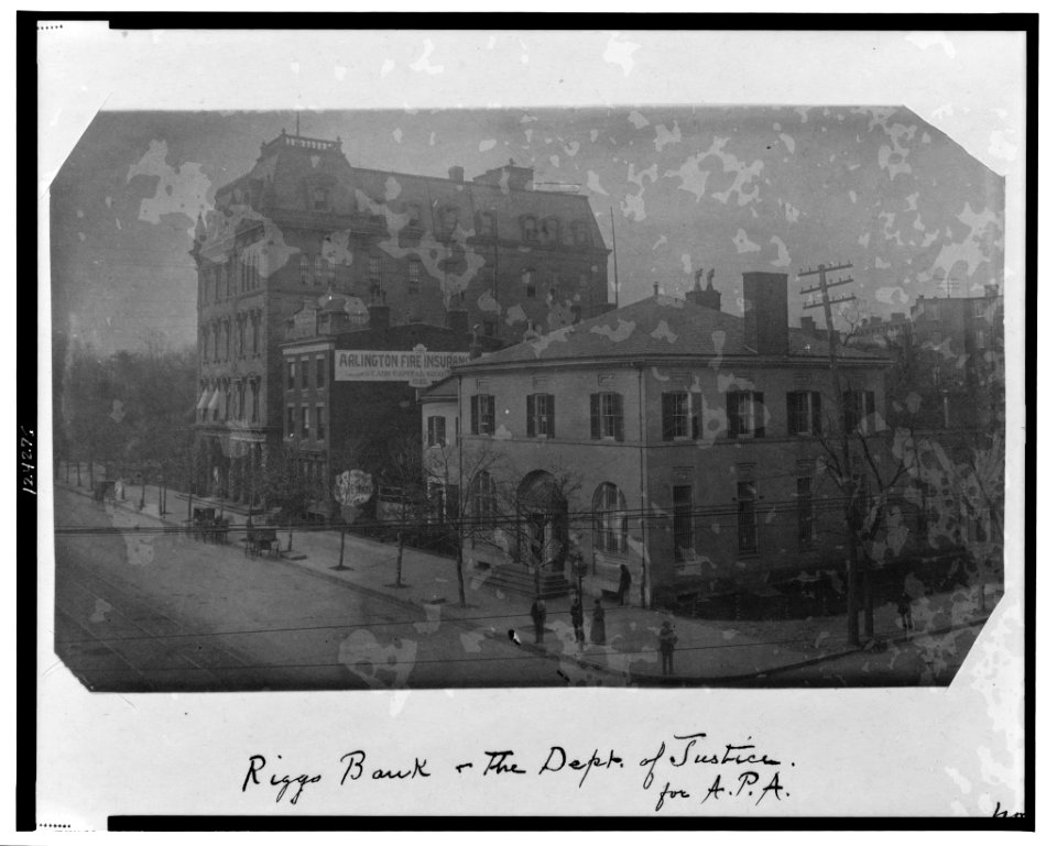 Riggs Bank - the Dept. of Justice for A.P.A. LCCN99472329