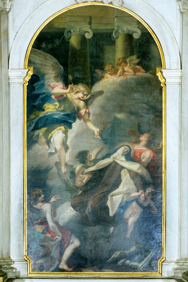 Ricci S. (1727), Pala d'altare con Estasi di Santa Teresa, Vicenza