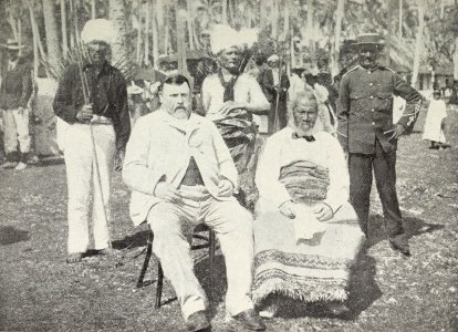Richard Seddon and the King of Niue photo