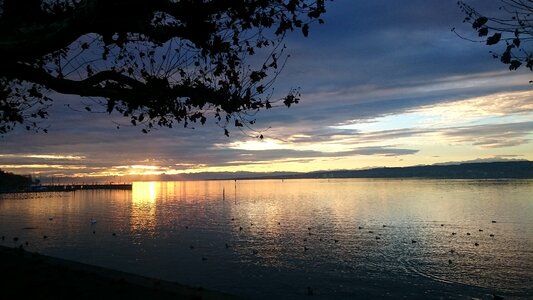 Water sunset twilight photo