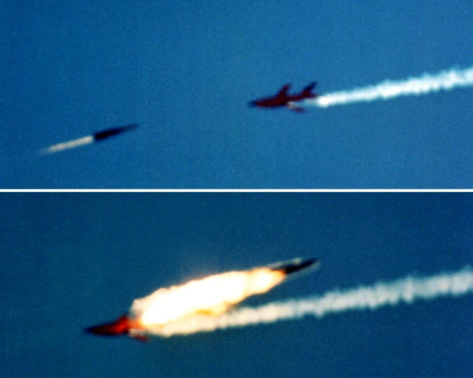 RIM-67 intercepts Firebee drone at White Sands 1980