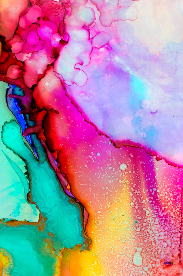 Colorful painting paint