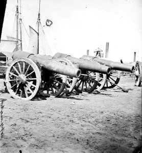 Richmond, Virginia. Captured siege gun at Rocketts3
