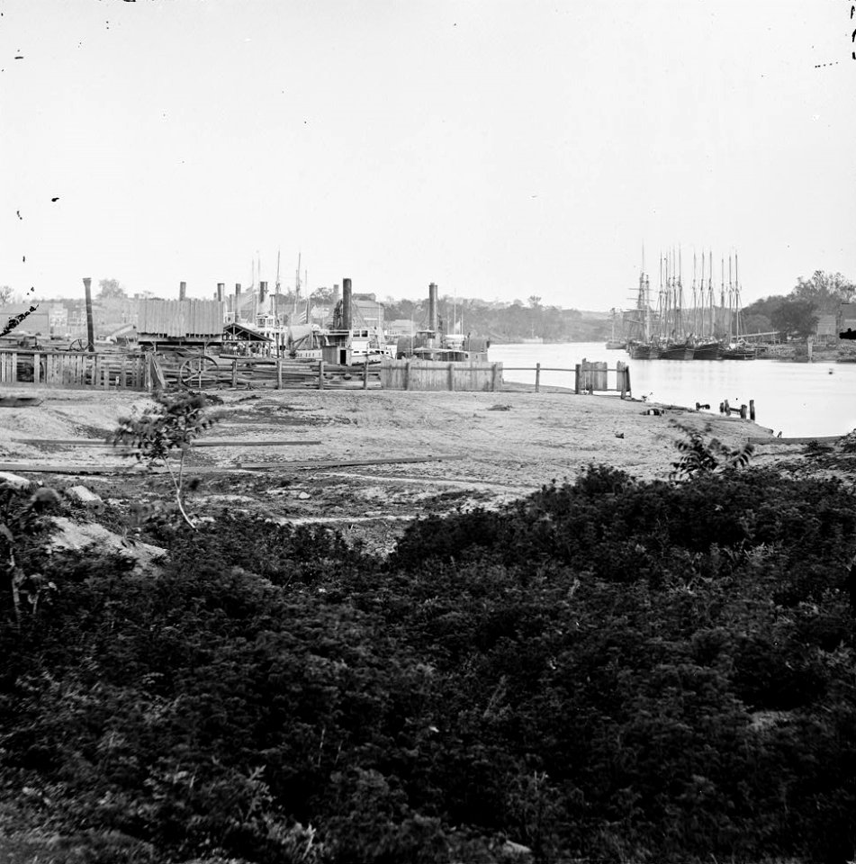 Richmond, Virginia. Wharf at Rocketts