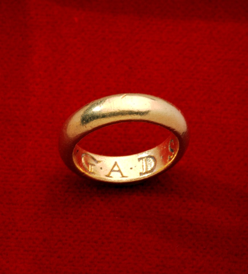 Ring med inskription, Gustav II Adolf - Livrustkammaren - 39340