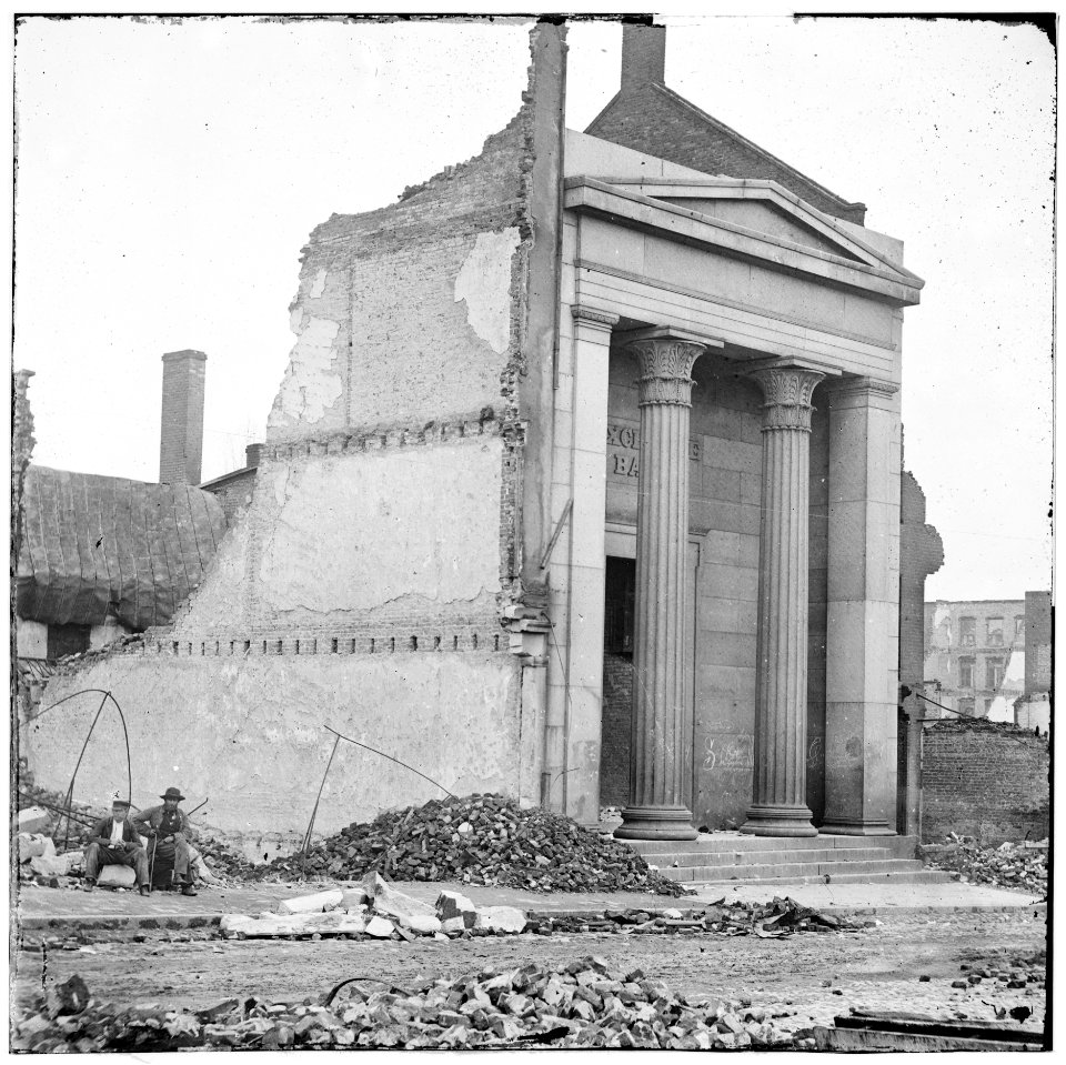 Richmond va ruins of the exchange bank