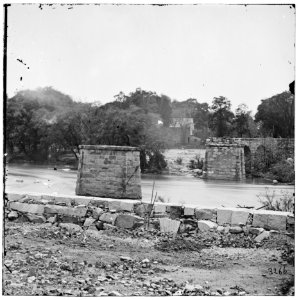 Richmond virginia ruins of richmond & danville railroad bridge photo