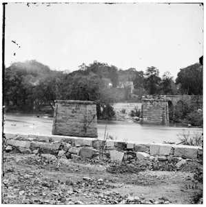 Richmond virginia ruins of richmond & danville railroad bridge