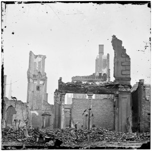 Richmond virginia view of burned district