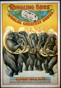 Ringling Bros. World's Greatest Shows ... the Funny, Wonderful Elephant Brass Band ... LCCN2002719165