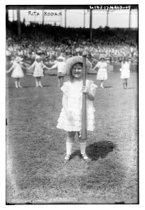 Rita Rogan (holding baseball bat), 1921 LCCN2014716937