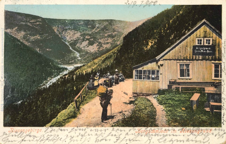 Riesengebirge, Schlesien - Bergschmiede im Riesengrund (Zeno Ansichtskarten)